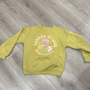 Billabong Mustard Floral Graphic Sweatshirt